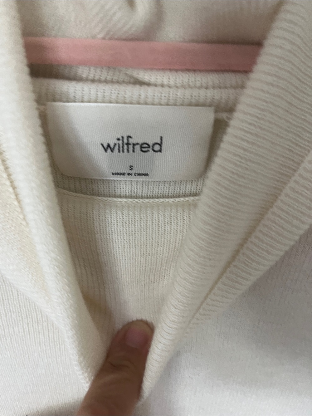 Wilfred Cream Turtleneck Knit Top - Picture 2 of 2